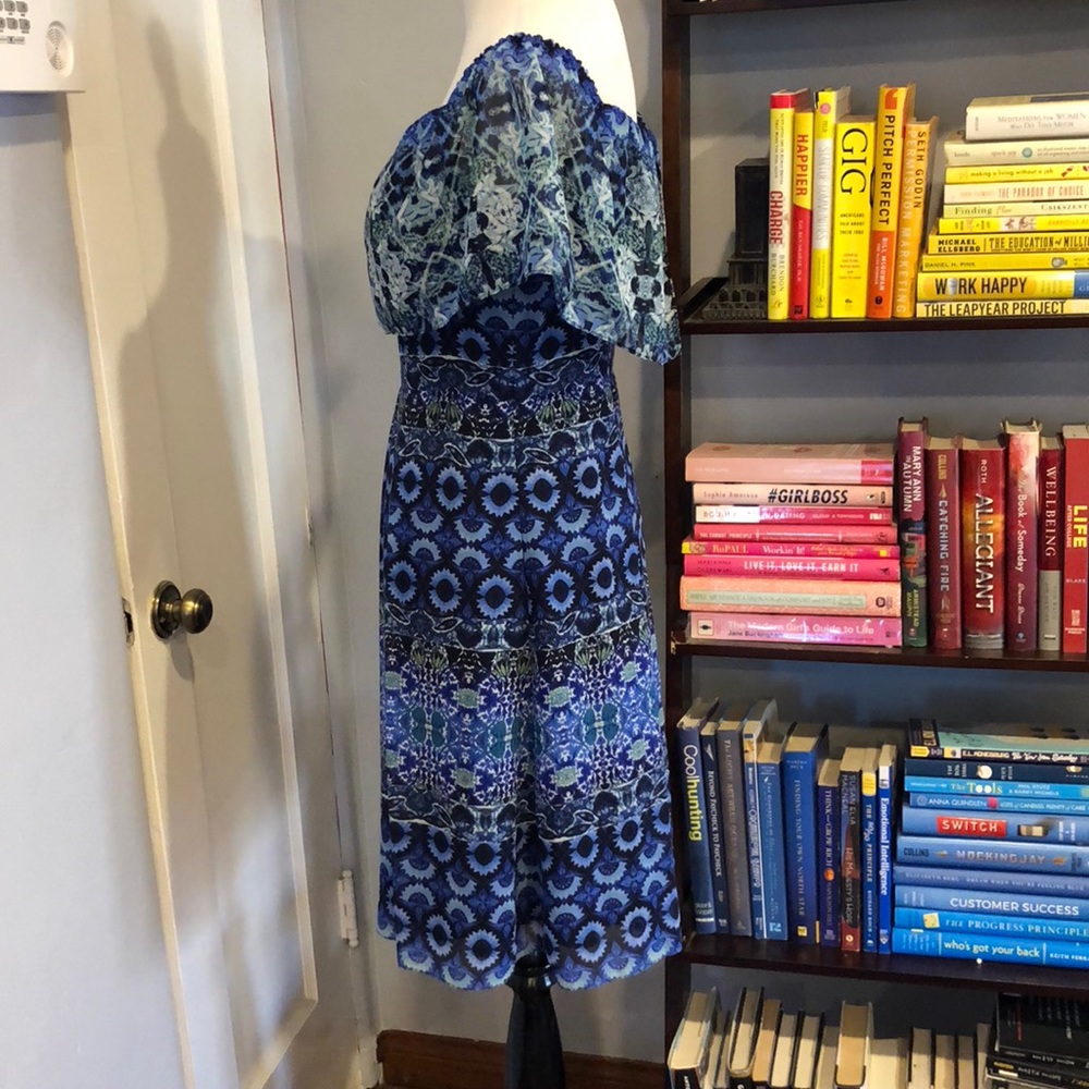 Eliza J Off-The-Shoulder Patterned Dress - Picture 3 of 7